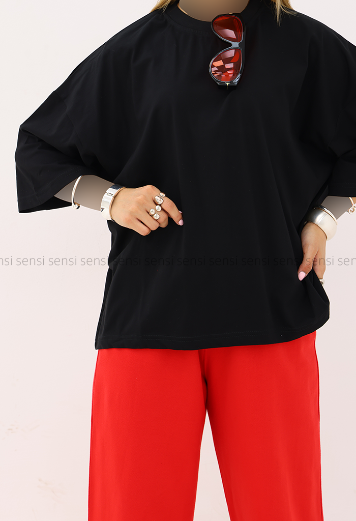 تیشرت زنانه باکسی پینترستی کد1006340